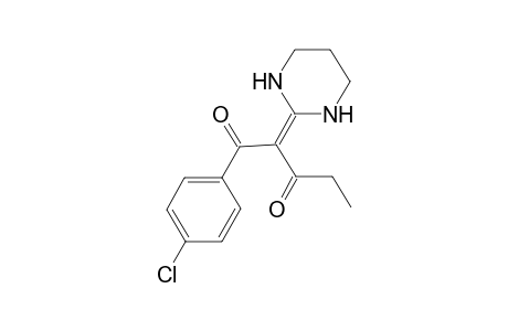 1-(4-Chlorophenyl)-2-(1,3-diazinan-2-ylidene)pentane-1,3-dione