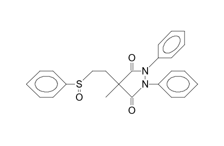 4-(2-Phenyl-sulfoxyl-ethyl)-4-methyl-1,2-diphenyl-3,5-pyrazolidinedione