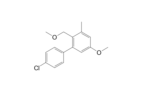 1-Methoxymethyl-4-methoxy-2-methyl-6-(4-chlorophenyl)benzene