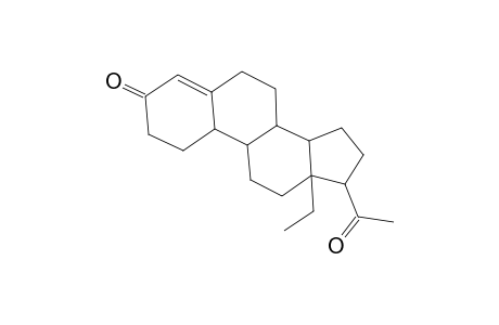 18,19-Dinorpregn-4-ene-3,20-dione, 13-ethyl-
