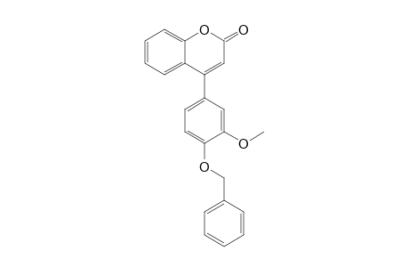 4-(3-Methoxy-4-phenylmethoxy-phenyl)chromen-2-one