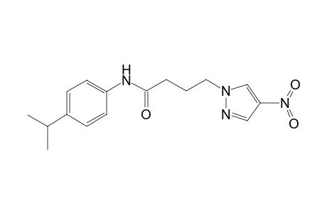1H-Pyrazole-1-butanamide, N-[4-(1-methylethyl)phenyl]-4-nitro-