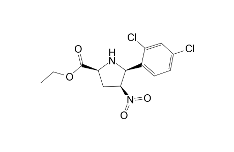 Ethyl 4-nitro-5-(2,4-dichlorophenyl)pyrrolidine-2-carboxylate