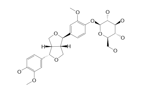 SIMPLOCOSIN;(-)-EPI-PINORESINOL-BETA-D-GLUCOPYRANOSIDE
