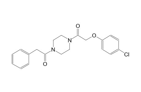 piperazine, 1-[(4-chlorophenoxy)acetyl]-4-(phenylacetyl)-