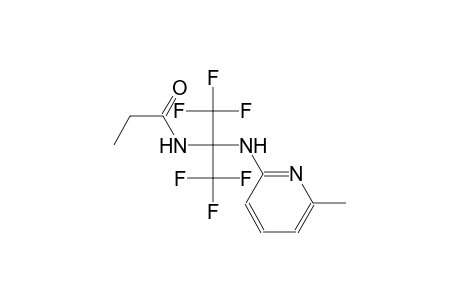 N-{1,1,1,3,3,3-hexafluoro-2-[(6-methylpyridin-2-yl)amino]propan-2-yl}propanamide
