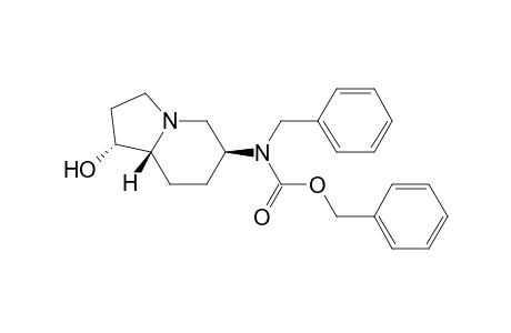(1R,6S,8aR)-octhydro-1-hydroxy-6-[N-benzyl-N-(benzyloxycarbonyl)amino]indolizine