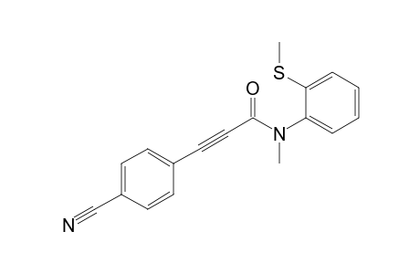 3-(4-Cyanophenyl)-N-methyl-N-[2-(methylthio)phenyl]propiolamide
