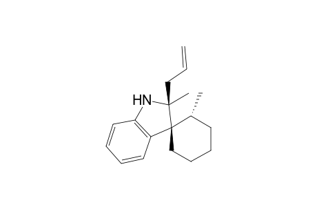 (1R*,2S*,2'R*)/(1R*,2S*,2'S*)-2'-Allyl-2'-methylspiro[2-methylcyclohexan-1,3'-3'H-indole]