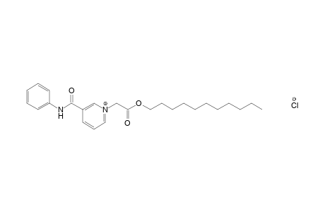 1-(carboxymethyl)-3-(phenylcarbamoyl)pyridinium chloride, undecyl ester