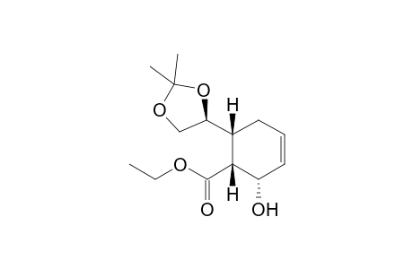 (1R,2S,6R)-6-[(4S)-2,2-dimethyl-1,3-dioxolan-4-yl]-2-hydroxy-1-cyclohex-3-enecarboxylic acid ethyl ester