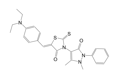 4-thiazolidinone, 5-[[4-(diethylamino)phenyl]methylene]-3-(2,3-dihydro-1,5-dimethyl-3-oxo-2-phenyl-1H-pyrazol-4-yl)-2-thioxo-, (5Z)-