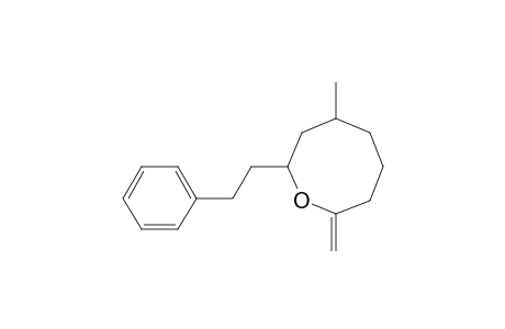 Oxocane, 4-methyl-8-methylene-2-(2-phenylethyl)-