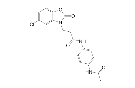 N-[4-(acetylamino)phenyl]-3-(5-chloro-2-oxo-1,3-benzoxazol-3(2H)-yl)propanamide