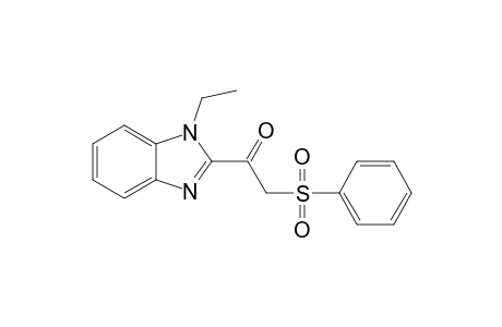 1-Ethyl-2-[.alpha.-(phenylsulfonyl)acetyl]benzimidazole
