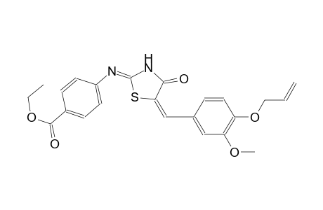 ethyl 4-({(2Z,5E)-5-[4-(allyloxy)-3-methoxybenzylidene]-4-oxo-1,3-thiazolidin-2-ylidene}amino)benzoate