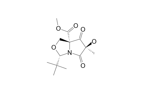(2R,5R,7S)-2-TERT.-BUTYL-7-HYDROXY-5-METHOXYCARBONYL-7-METHYL-6,8-DIOXO-1-AZA-3-OXABICYClO-[3.3.0]-OCTANE