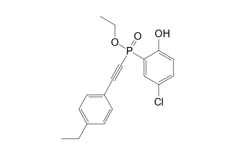 Ethyl 5-chloro-2-hydroxyphenyl[(4-ethylphenyl)ethynyl]phosphinate