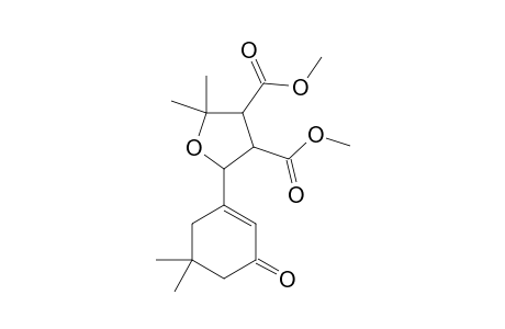 Dimethyl 5-(5,5-dimethyl-3-oxo-1-cyclohexen-1-yl)-2,2-dimethyltetrahydro-3,4-furandicarboxylate