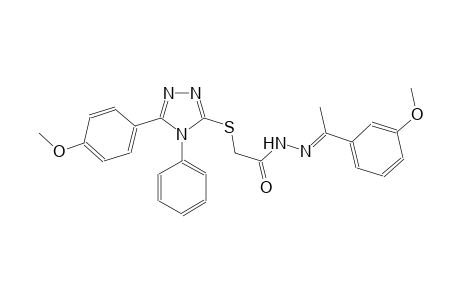 acetic acid, [[5-(4-methoxyphenyl)-4-phenyl-4H-1,2,4-triazol-3-yl]thio]-, 2-[(E)-1-(3-methoxyphenyl)ethylidene]hydrazide