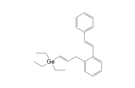 (1E)-3-{2-[(E)-2-Phenylvinyl]phenyl}-1-(triethylgermyl)prop-1-ene