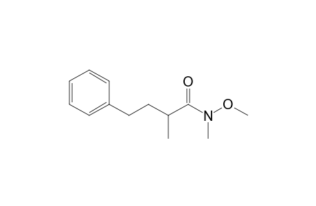 N-methoxy-N,2-dimethyl-4-phenyl-butanamide
