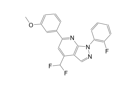 1H-pyrazolo[3,4-b]pyridine, 4-(difluoromethyl)-1-(2-fluorophenyl)-6-(3-methoxyphenyl)-