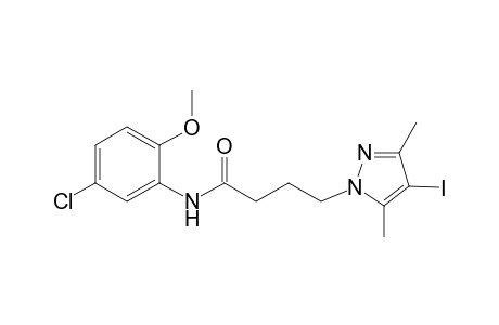 N-(5-chloro-2-methoxyphenyl)-4-(4-iodo-3,5-dimethyl-1H-pyrazol-1-yl)butanamide