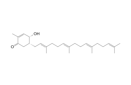 (4R,5R)-2-methyl-4-oxidanyl-5-[(2E,6E,10E)-3,7,11,15-tetramethylhexadeca-2,6,10,14-tetraenyl]cyclohex-2-en-1-one