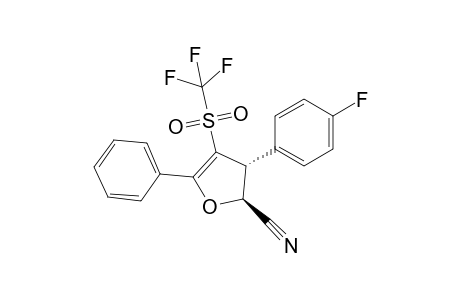 2-Cyano-3-(4-fluorophenyl)-4-trifluoromethylsulfonyl-5-phenyl-trans-2,3-dihydrofuran