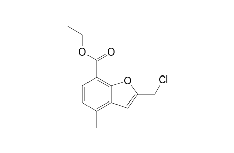 Ethyl 2-(chloromethyl)-4-methyl-1-benzofuran-7-carboxylate