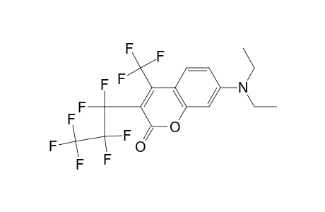 3-(heptafluoropropyl)-7-(diethylamino)-4-(trifluoromethyl)coumarin
