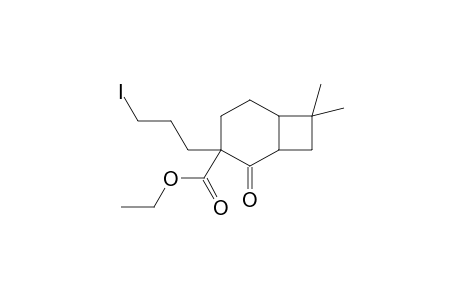 Ethyl 3-(3-Iodopropyl)-7,7-dimethyl-2-oxobicyclo[4.2.0]octan-3-carboxylate