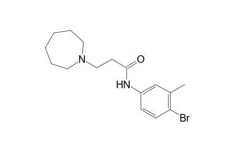 3-Azepan-1-yl-N-(4-bromo-3-methyl-phenyl)-propionamide