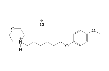 4-[6-(4-methoxyphenoxy)hexyl]morpholin-4-ium chloride