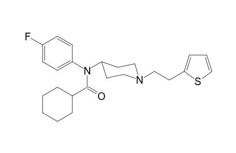 N-4-Fluorophenyl-N-(1-[2-(thiophen-2-yl)ethyl]piperidin-4-yl)cyclohexanecarboxamide