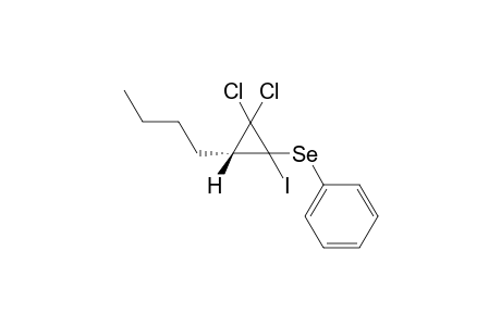 (3E / 3Z)-1,1-Dichloro-2-iodo-2-phenylseleno-3-butylcyclopropane