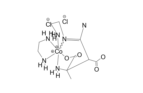 DELTA*,R*,S*-(2,4,7-TRIAMINO-3-CARBOXY-2-METHYL-5-AZAHEPT-4-ENOATO-O1,N2,N5,N7)(ETHANE-1,2-DIAMINO)-COBALT(III)-CHLORIDE
