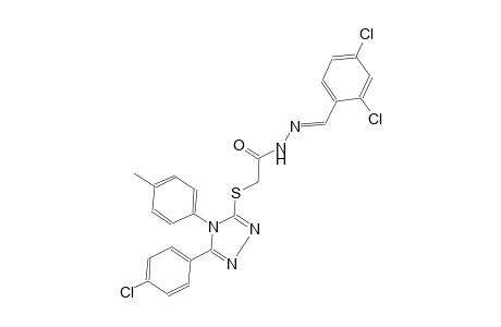 acetic acid, [[5-(4-chlorophenyl)-4-(4-methylphenyl)-4H-1,2,4-triazol-3-yl]thio]-, 2-[(E)-(2,4-dichlorophenyl)methylidene]hydrazide