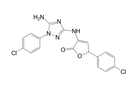 3-[5-Amino-1-(4-chlorophenyl)-1H-1,2,4-triazol-3-ylamino]-5-(4-chlorophenyl)furan-2(5H)-one