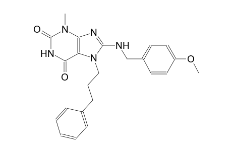 8-[(4-methoxybenzyl)amino]-3-methyl-7-(3-phenylpropyl)-3,7-dihydro-1H-purine-2,6-dione
