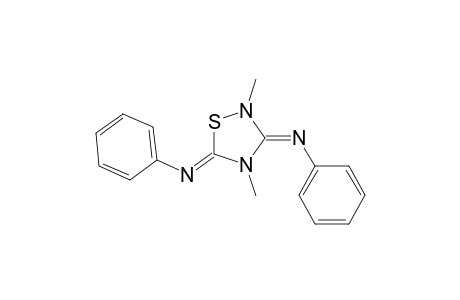 Benzenamine, N,N'-(2,4-dimethyl-1,2,4-thiadiazolidine-3,5-diylidene)bis-