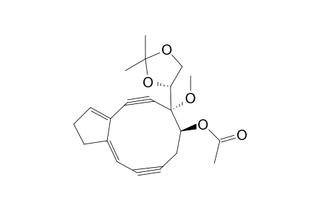 (2S,3S)-5-Acetoxy-4-[(4R)-2,2-dimethyl-1,3-dioxolan-4-yl]-4-methoxybicyclo[8.3.0]trideca-9,13-dien-2,7-diyne