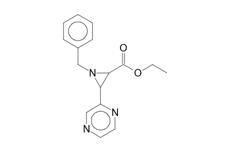 1-Benzyl-3-pyrazin-2-yl-aziridine-2-carboxylic acid, ethyl ester