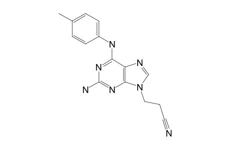 2-AMINO-9-BETA-CYANOETHYL-6-(PARA-TOLYLAMINO)-PURINE