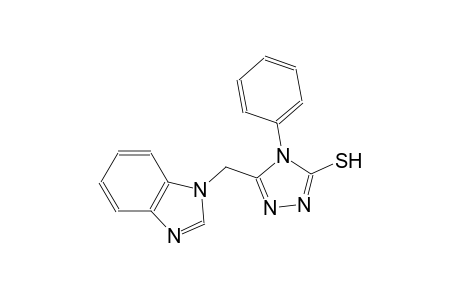 5-(1H-benzimidazol-1-ylmethyl)-4-phenyl-4H-1,2,4-triazole-3-thiol