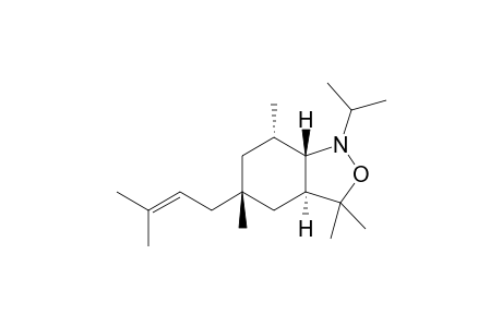 rac-(3aS,5R,7S,7aS)-1-isopropyl-3,3,5,7-tetramethyl-5-(3-methylbut-2-en-1-yl)octahydrobenzo[c]isoxazole