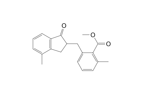 2-Methyl-6-[(7-methyl-3-oxo-1,2-dihydroinden-2-yl)methyl]benzoic acid methyl ester