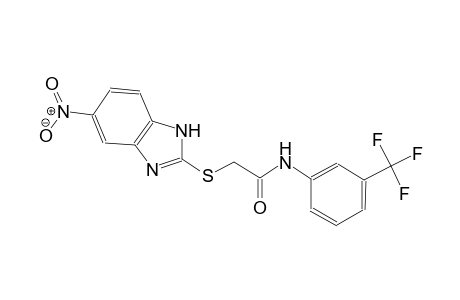 2-[(5-nitro-1H-benzimidazol-2-yl)sulfanyl]-N-[3-(trifluoromethyl)phenyl]acetamide
