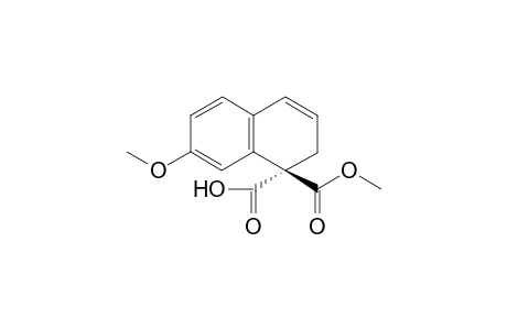 (R)-1-(Methoxycarbonyl)-7-methoxy-1,2-dihydronaphthene-1-carboxylic acid